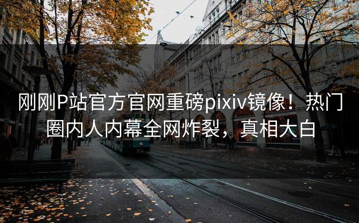 刚刚P站官方官网重磅pixiv镜像！热门圈内人内幕全网炸裂，真相大白