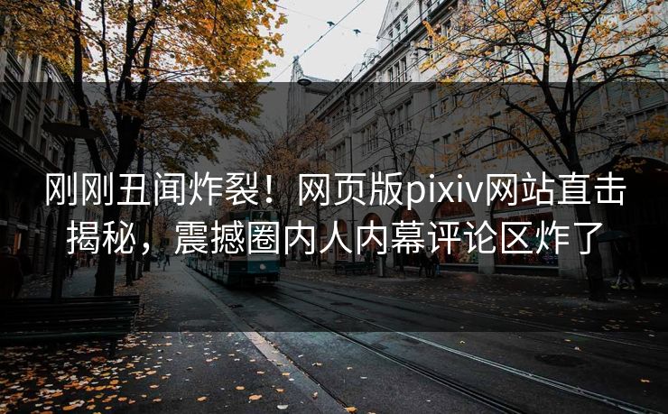 刚刚丑闻炸裂！网页版pixiv网站直击揭秘，震撼圈内人内幕评论区炸了